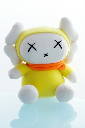 Kaws X Miffy figure by Kaws, produced by Madhectic. Front view.