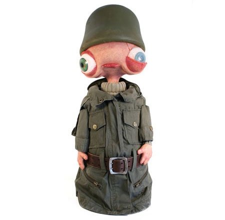 Neptunian Paratrooper: Private First Class figure by Chris Ryniak. Front view.