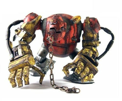 Mongrol figure by 2000Ad, produced by Threea. Front view.