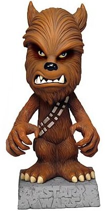 Star Wars Monster Mash-Ups - Chewbacca Bobble Head figure by Lucasfilm Ltd., produced by Funko. Front view.