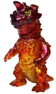 Mini Kaiju Drazoran - Clear Dead Presidents Ed. figure by Mark Nagata X Dead Presidents, produced by Max Toy Co.. Front view.