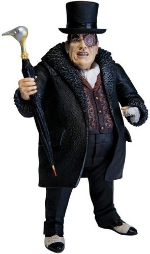 The Penguin figure by Dc Comics, produced by Dc Direct. Front view.