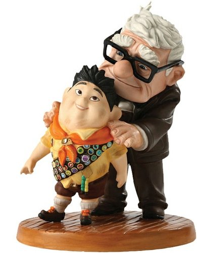 Carl and Russell - UP! figure by Dusty Horner, produced by Enesco. Front view.