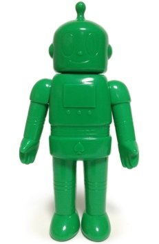 Ace Robo - Unpainted Green figure by Koji Harmon (Cometdebris), produced by Cometdebris. Front view.