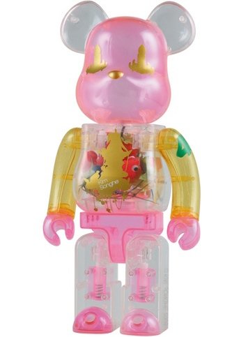 Kim Songhe Be@rbrick 400%  figure by Kim Songhe, produced by Medicom Toy. Front view.