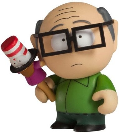 Mr. Garrison figure by Matt Stone & Trey Parker, produced by Kidrobot. Front view.