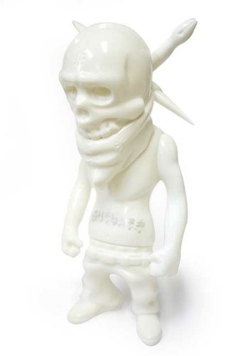Rebel Ink - White, Silver Print figure by Usugrow, produced by Secret Base. Front view.