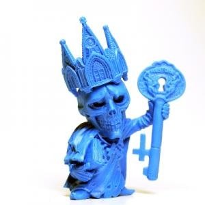 Kingdom Mind - Blue figure by Junnosuke Abe, produced by Restore. Front view.