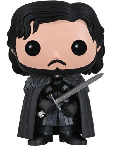 POP! Game of Thrones - Jon Snow figure by George R. R. Martin, produced by Funko. Front view.