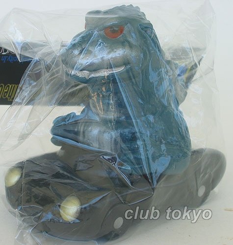 Godzilla 1954 (Shodai-Goji) Racer - Blue figure, produced by Toygraph. Front view.