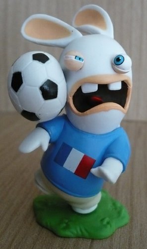 France Rabbid figure, produced by Ubisoft. Front view.