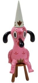 Dunces Fib figure by Gary Baseman, produced by Sony Creative. Front view.