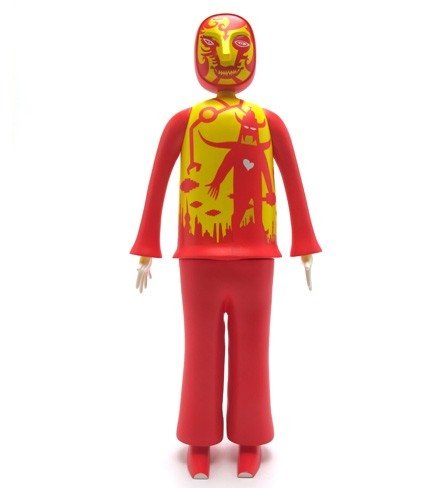 Onion Love Invader figure by Jaime Hayon, produced by Toy2R. Front view.