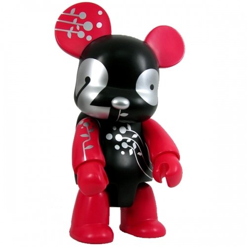 Kingston Anniversary Bear Red Edition figure, produced by Toy2R. Front view.