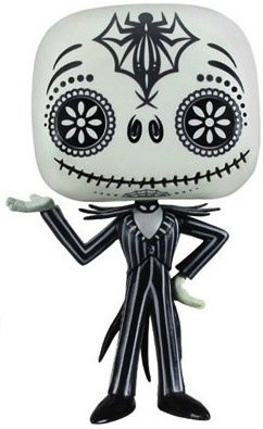 Day of the Dead - Jack Skellington POP! figure by Disney, produced by Funko. Front view.
