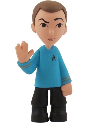 The Big Bang Theory Mystery Minis 2 - Sheldon Cooper (Star Trek) figure by Funko, produced by Funko. Front view.