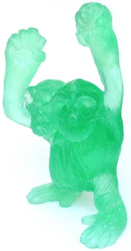 Skullatan - Lime figure by Motorbot, produced by Deadbear Studios. Front view.