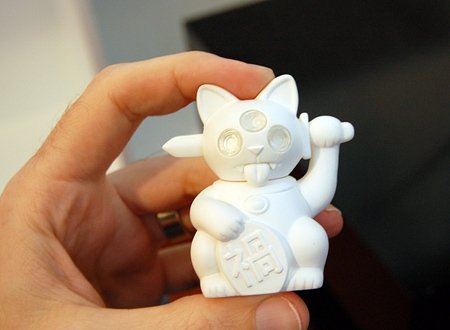 Jamungo Blank Misfortune Cat Munky King Giveaway figure by Ferg, produced by Jamungo. Front view.