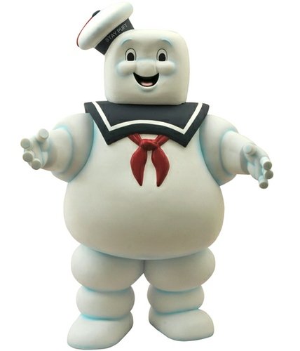 Stay Puft Marshmallow Man Bank figure, produced by Diamond Select Toys. Front view.