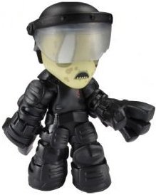 Prison Guard Walker figure, produced by Funko. Front view.