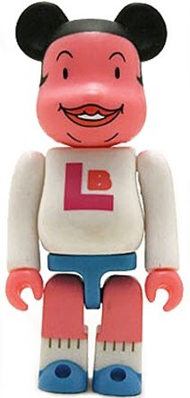 Lily Franky - Artist Be@rbrick Series 7 figure by Lily Franky, produced by Medicom Toy. Front view.