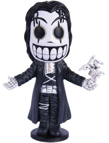 Gothic Calaveritas figure, produced by Oddco Ltd.. Front view.
