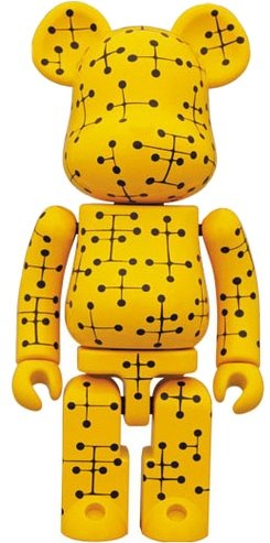 Eames Chogokin Be@rbrick 200% figure by Eames Office, produced by Medicom Toy X Bandai. Front view.