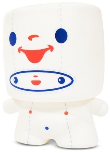Plushie figure by 64 Colors, produced by Squibbles Ink, Inc. & Rotofugi. Front view.