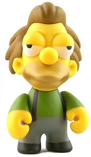 Lenny figure by Matt Groening, produced by Kidrobot. Front view.