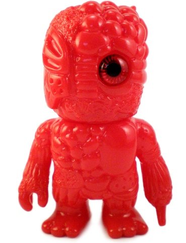 Mini Mutant Chaos - Pearl Red figure by Mori Katsura, produced by Realxhead. Front view.