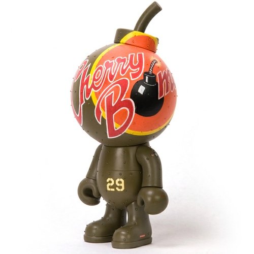 Cherry Bomber figure by Rob Schwager. Front view.