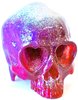 Heart Skull - Purple Glitter