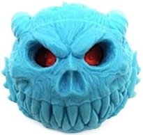 Madball of Death - Test Shot Blue figure by Zectron, produced by Tru:Tek. Front view.