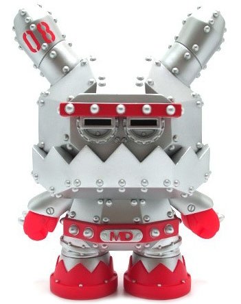 Mecha Dunny - MDA3 Model figure by Frank Kozik, produced by Kidrobot. Front view.