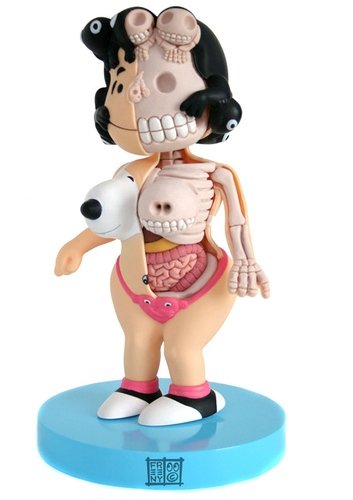 Lucy figure by Jason Freeny. Front view.