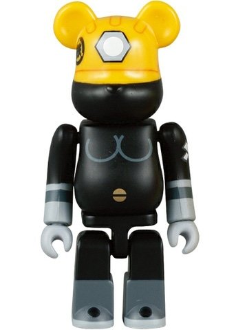 Brothersfree Be@rbrick 100% figure by Brothersfree, produced by Medicom Toy. Front view.
