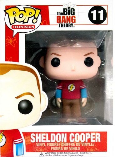 Sheldon Cooper - Flash figure, produced by Funko. Front view.