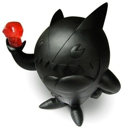 El Diablo - Black Onyx  figure by Robbie Busch (Mcboing Boing) , produced by Argonaut Resins. Front view.