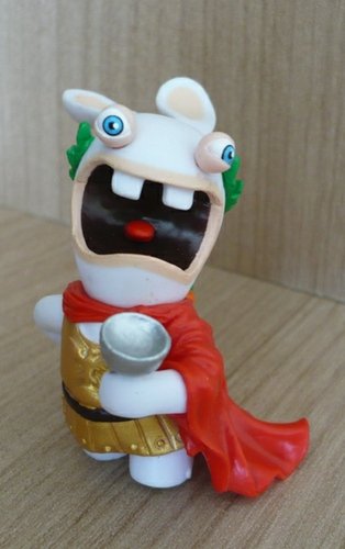 Caesar Rabbid figure by Ubiart Toyz, produced by Ubisoft. Front view.