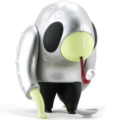 Beggar figure by Nathan Jurevicius, produced by Kidrobot. Front view.