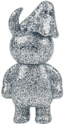 Uamou & Boo - Happy, Silver Glitter figure by Ayako Takagi, produced by Uamou. Front view.