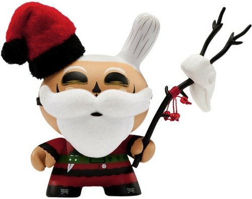 Santa Barbaja figure by Saner, produced by Kidrobot. Front view.