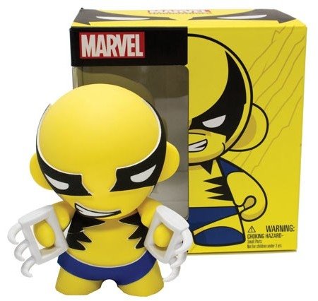 Wolverine - Marvel Mini Munny 4 figure by Marvel, produced by Kidrobot. Front view.