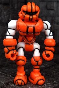 Spartek Buildman figure, produced by Onell Design. Front view.