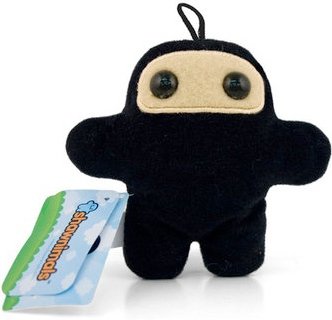 Pocket Wee Ninja - Classic Black figure by Shawn Smith (Shawnimals), produced by Shawnimals. Front view.