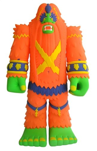 The Forest Warlord - KidRobot figure by Bigfoot One, produced by Kuso Vinyl. Front view.