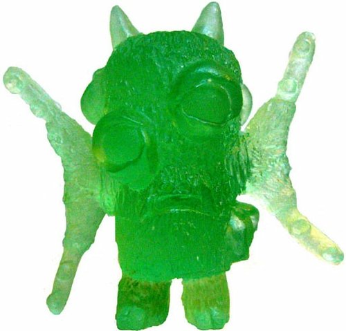 Optithulhu - Green Ice figure by Bryan Borgman, produced by Bailey Records. Front view.
