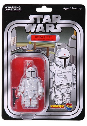 Boba Fett - McQuarrie and Johnston figure by Lucasfilm Ltd., produced by Medicom Toy. Front view.