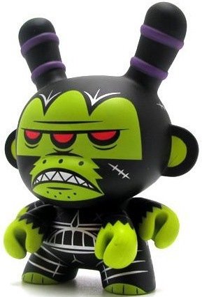 Kronk Dunny figure by Kronk, produced by Kidrobot. Front view.