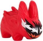 Carnage Labbit figure by Marvel, produced by Kidrobot. Front view.